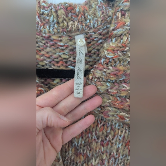 Y2K Rainbow Speckled Wool Blend Cardigan - Picture 4 of 9